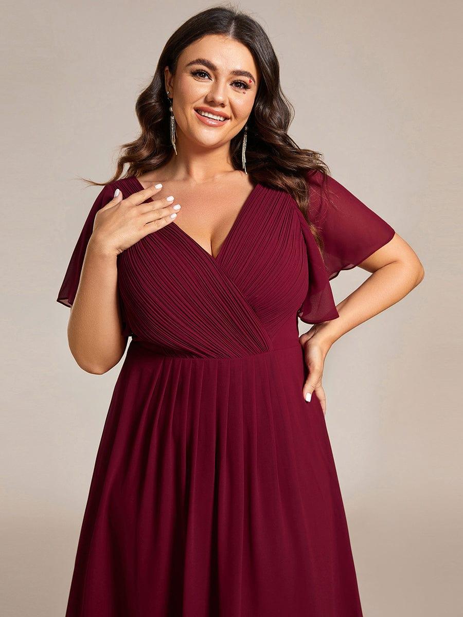 Stunning High-Low V-Neck Dress: Elevate Your Wedding Guest Style!
