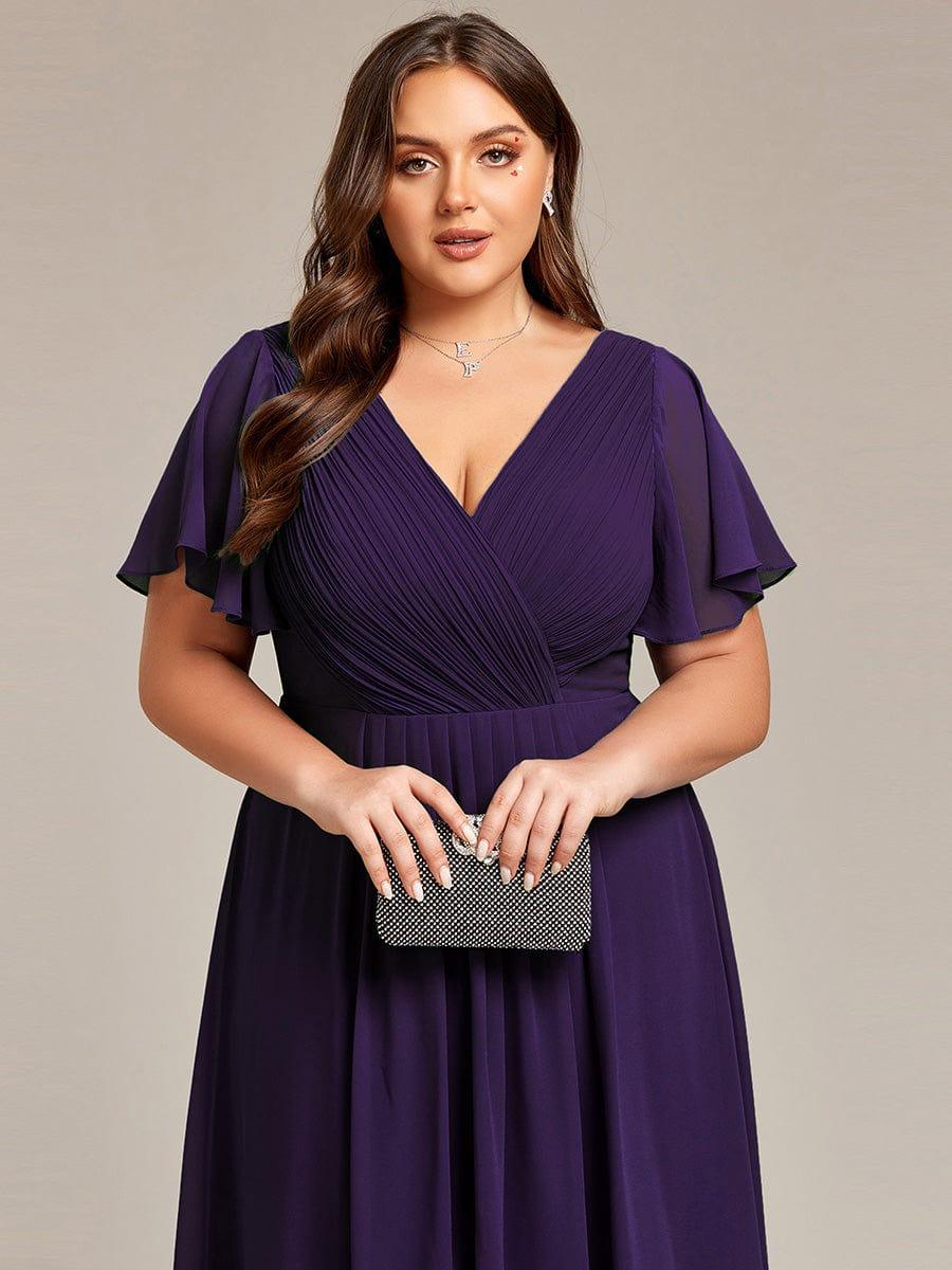 Stunning High-Low V-Neck Dress: Elevate Your Wedding Guest Style!