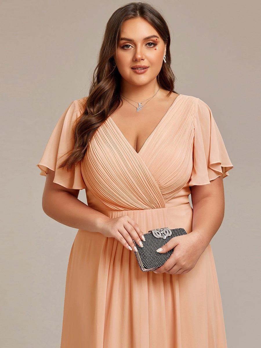 Stunning High-Low V-Neck Dress: Elevate Your Wedding Guest Style!