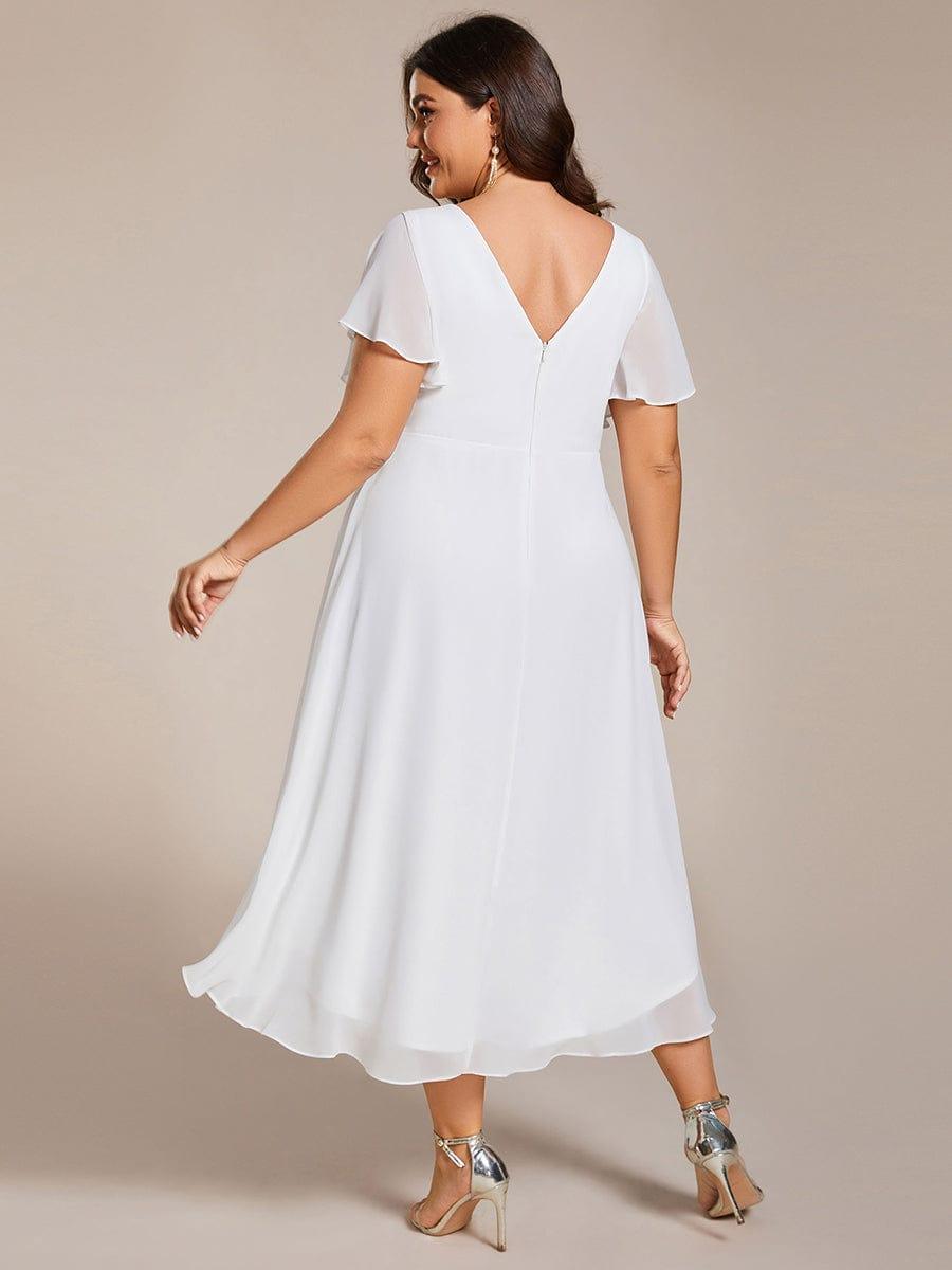 Stunning High-Low V-Neck Dress: Elevate Your Wedding Guest Style!