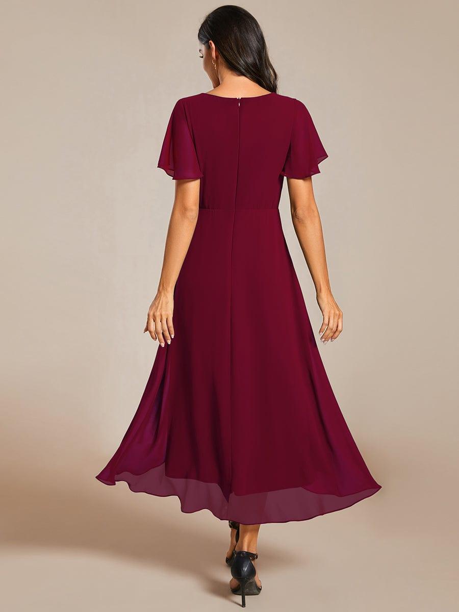 💓Chic Chiffon Dress with Short Sleeves!