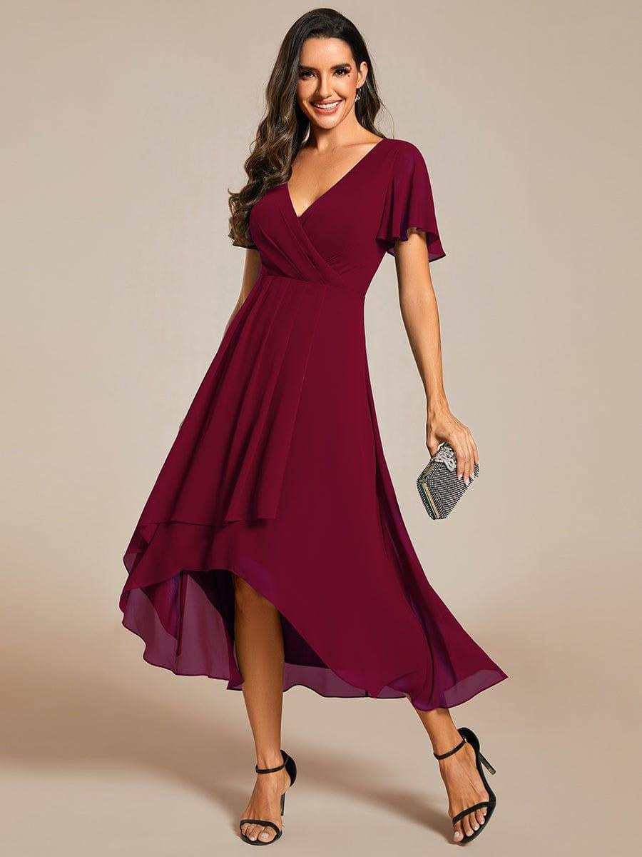 💓Chic Chiffon Dress with Short Sleeves!