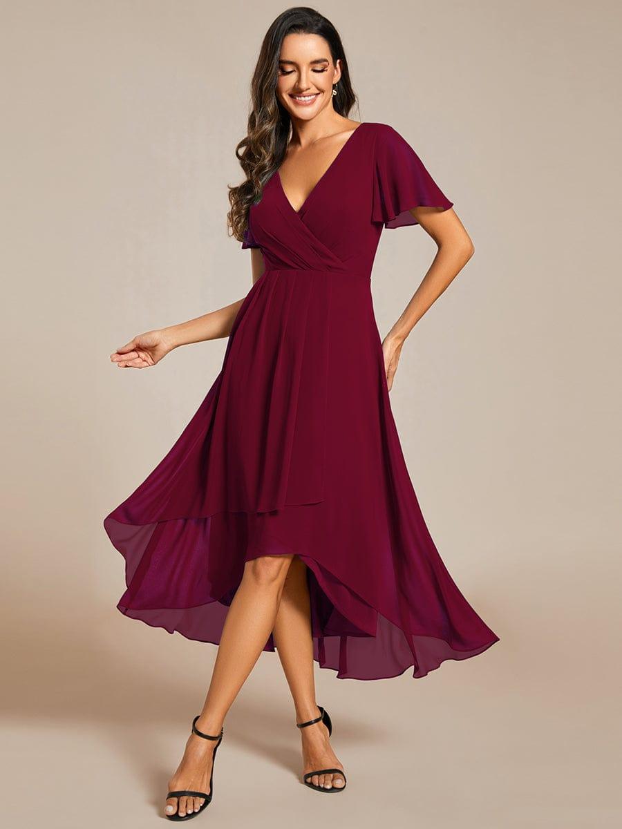💓Chic Chiffon Dress with Short Sleeves!