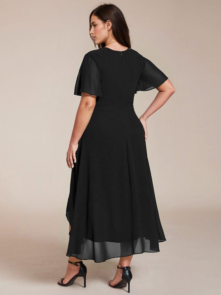 💓Chic Chiffon Dress with Short Sleeves!