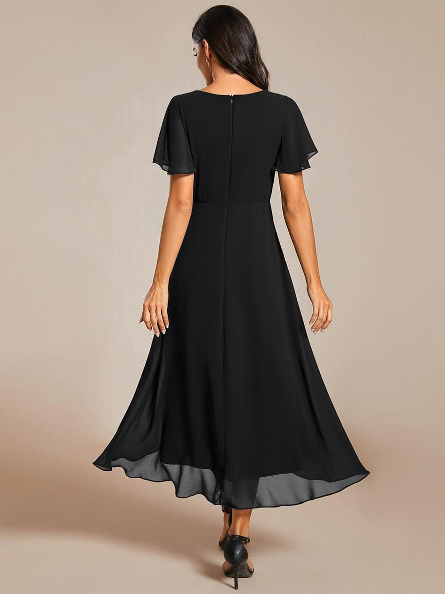 💓Chic Chiffon Dress with Short Sleeves!