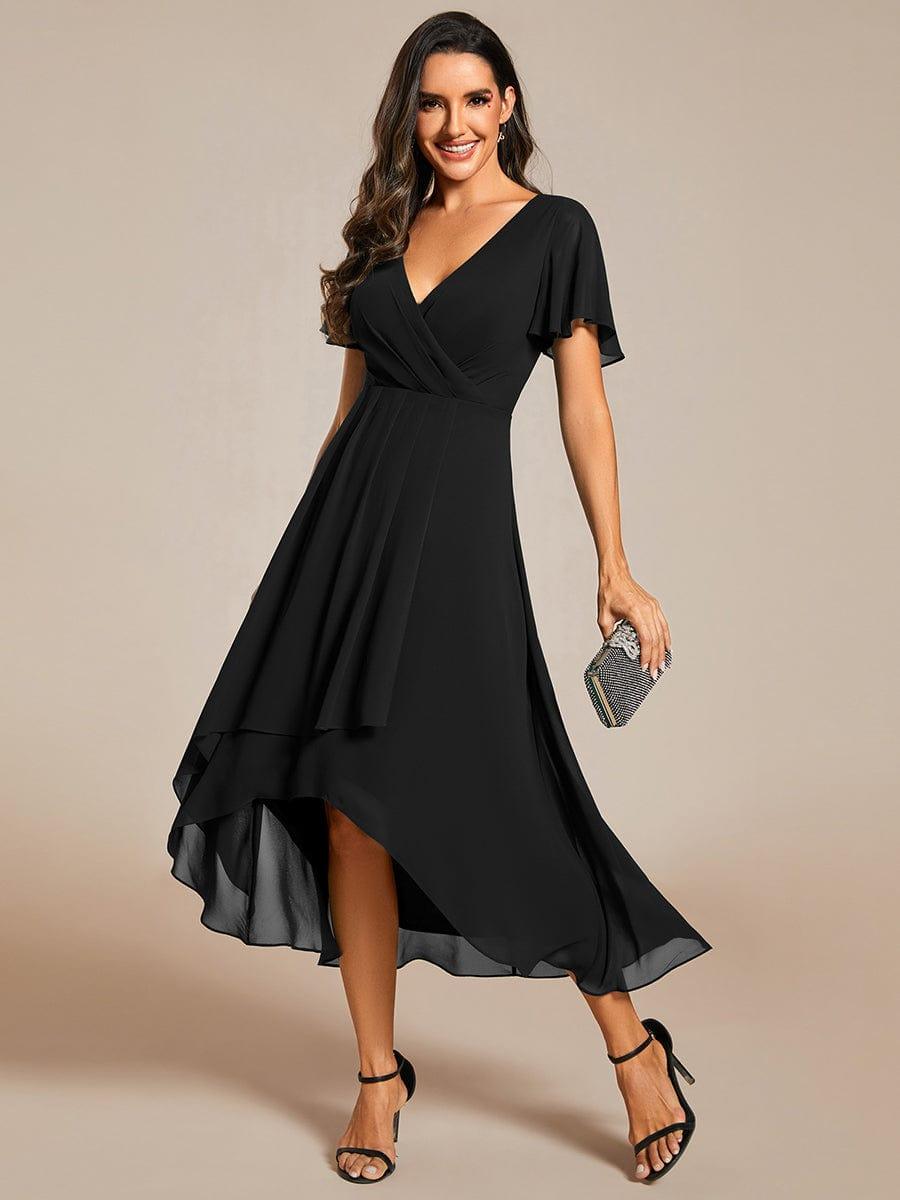 💓Chic Chiffon Dress with Short Sleeves!