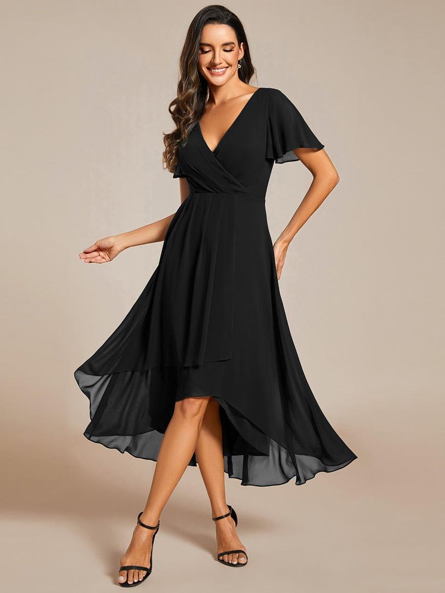💓Chic Chiffon Dress with Short Sleeves!