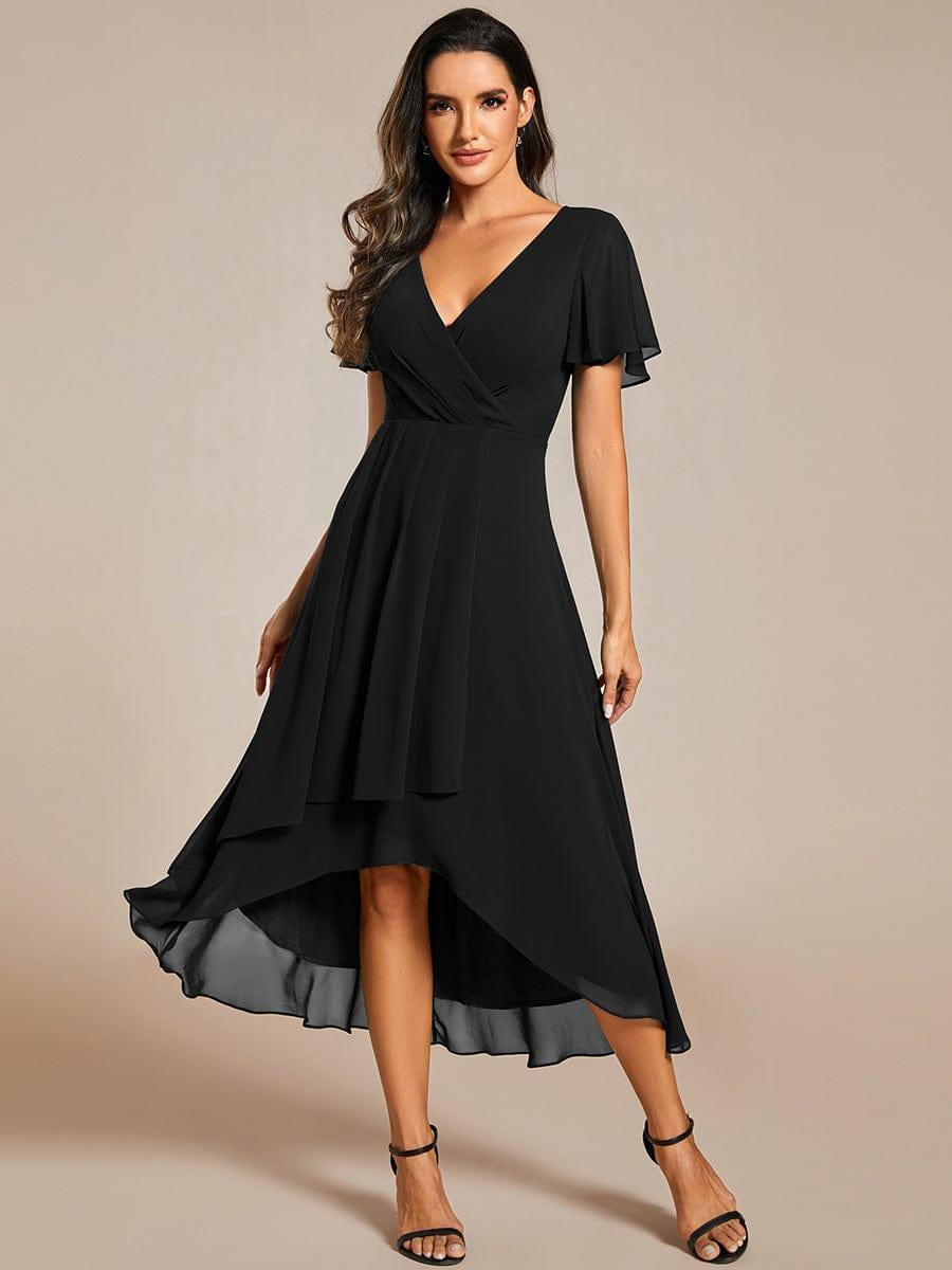 💓Chic Chiffon Dress with Short Sleeves!