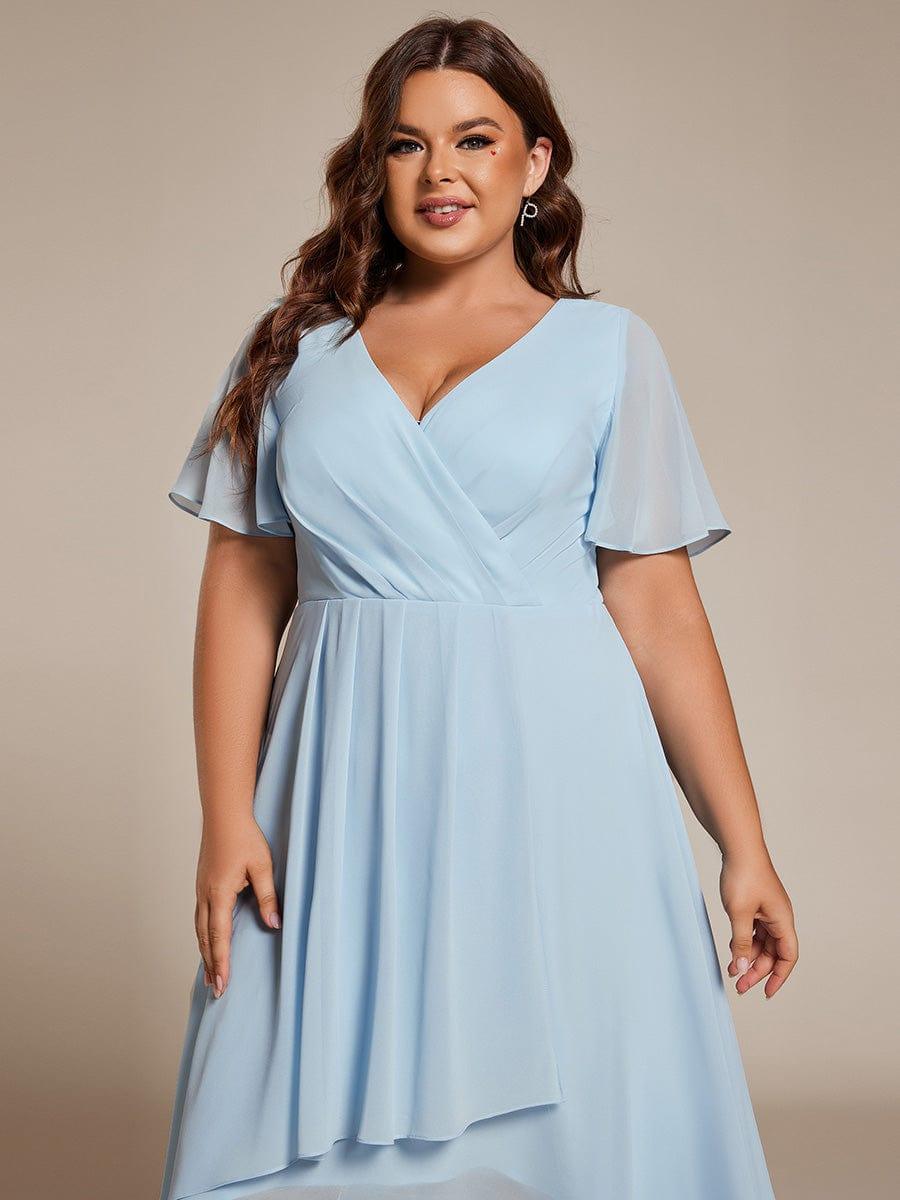 💓Chic Chiffon Dress with Short Sleeves!
