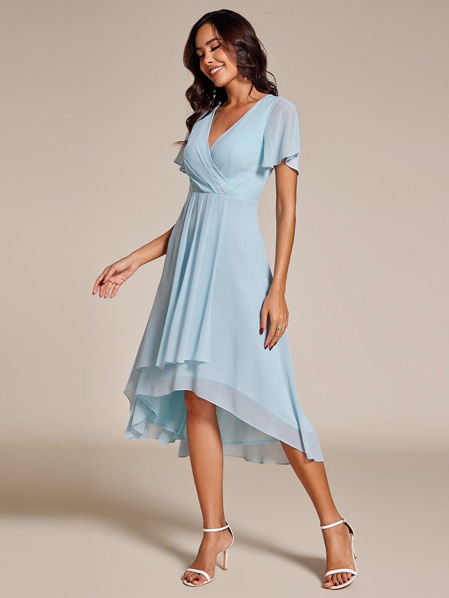 💓Chic Chiffon Dress with Short Sleeves!