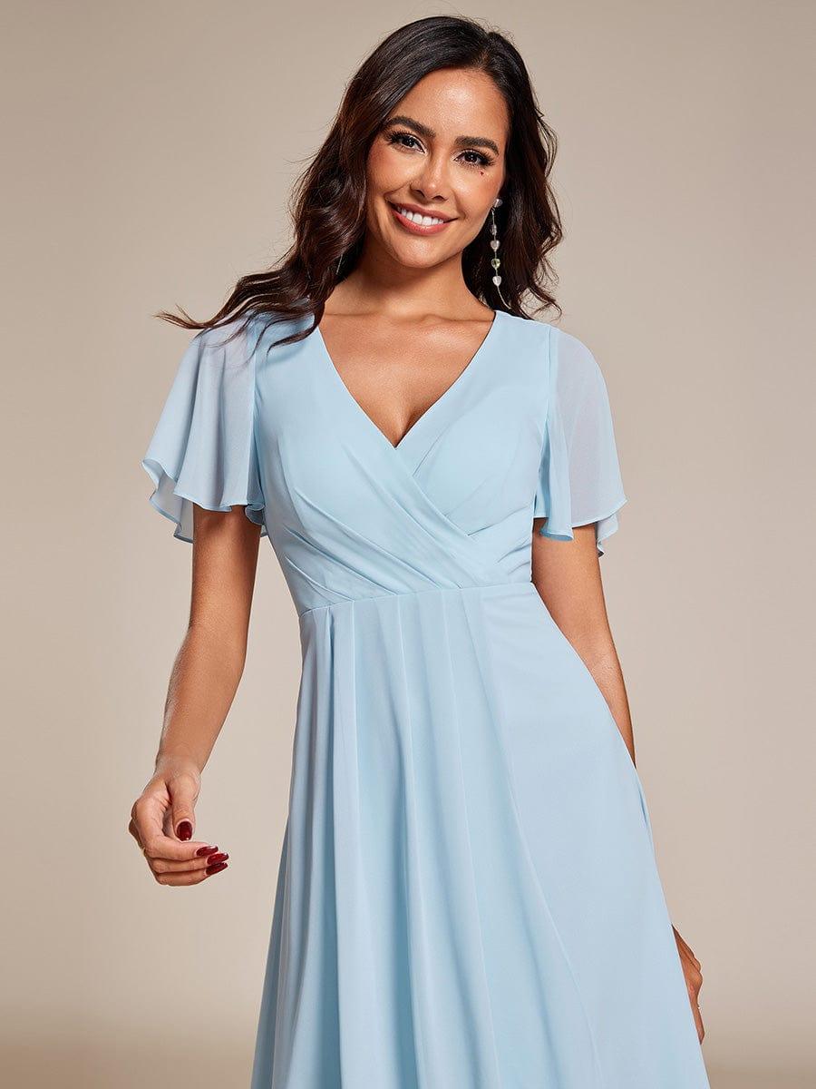 💓Chic Chiffon Dress with Short Sleeves!