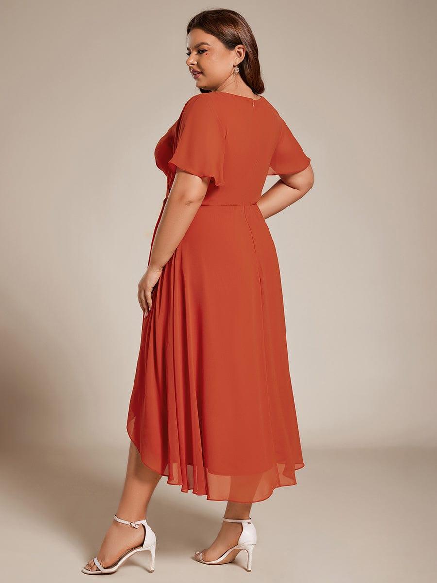 💓Chic Chiffon Dress with Short Sleeves!