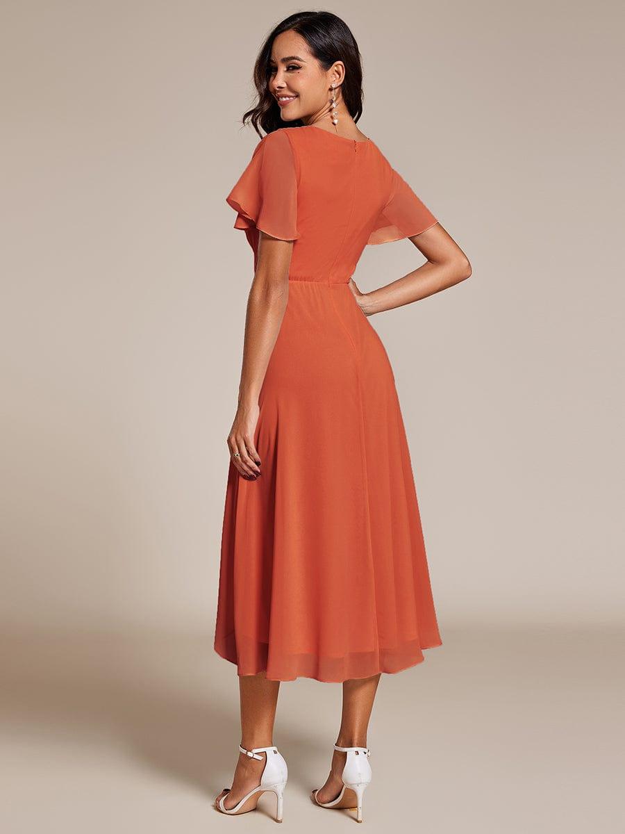 💓Chic Chiffon Dress with Short Sleeves!