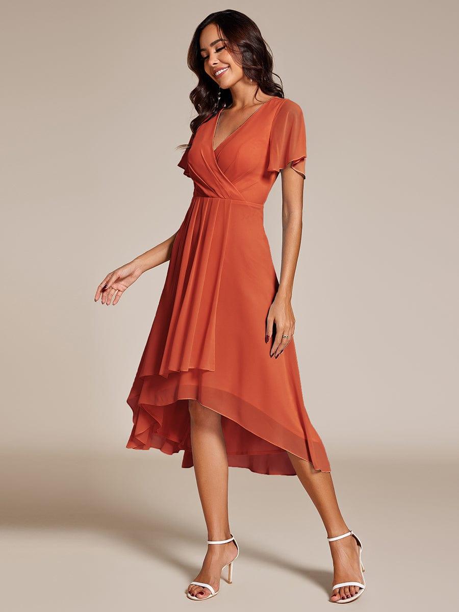 💓Chic Chiffon Dress with Short Sleeves!