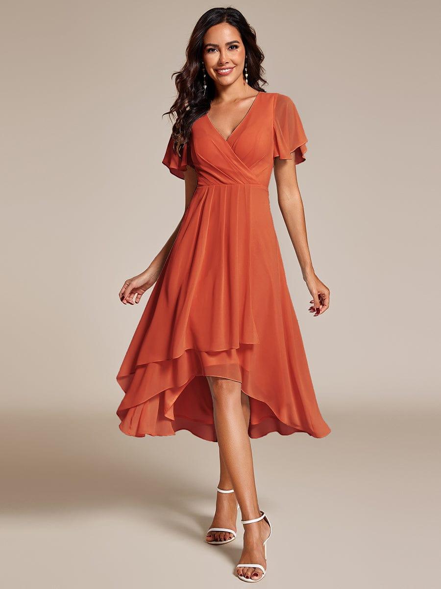 💓Chic Chiffon Dress with Short Sleeves!