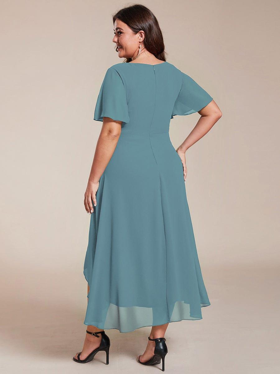 💓Chic Chiffon Dress with Short Sleeves!