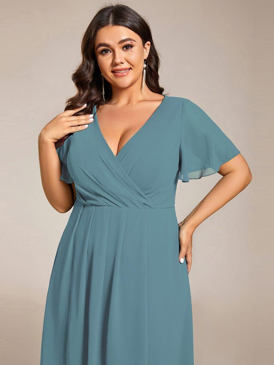 💓Chic Chiffon Dress with Short Sleeves!