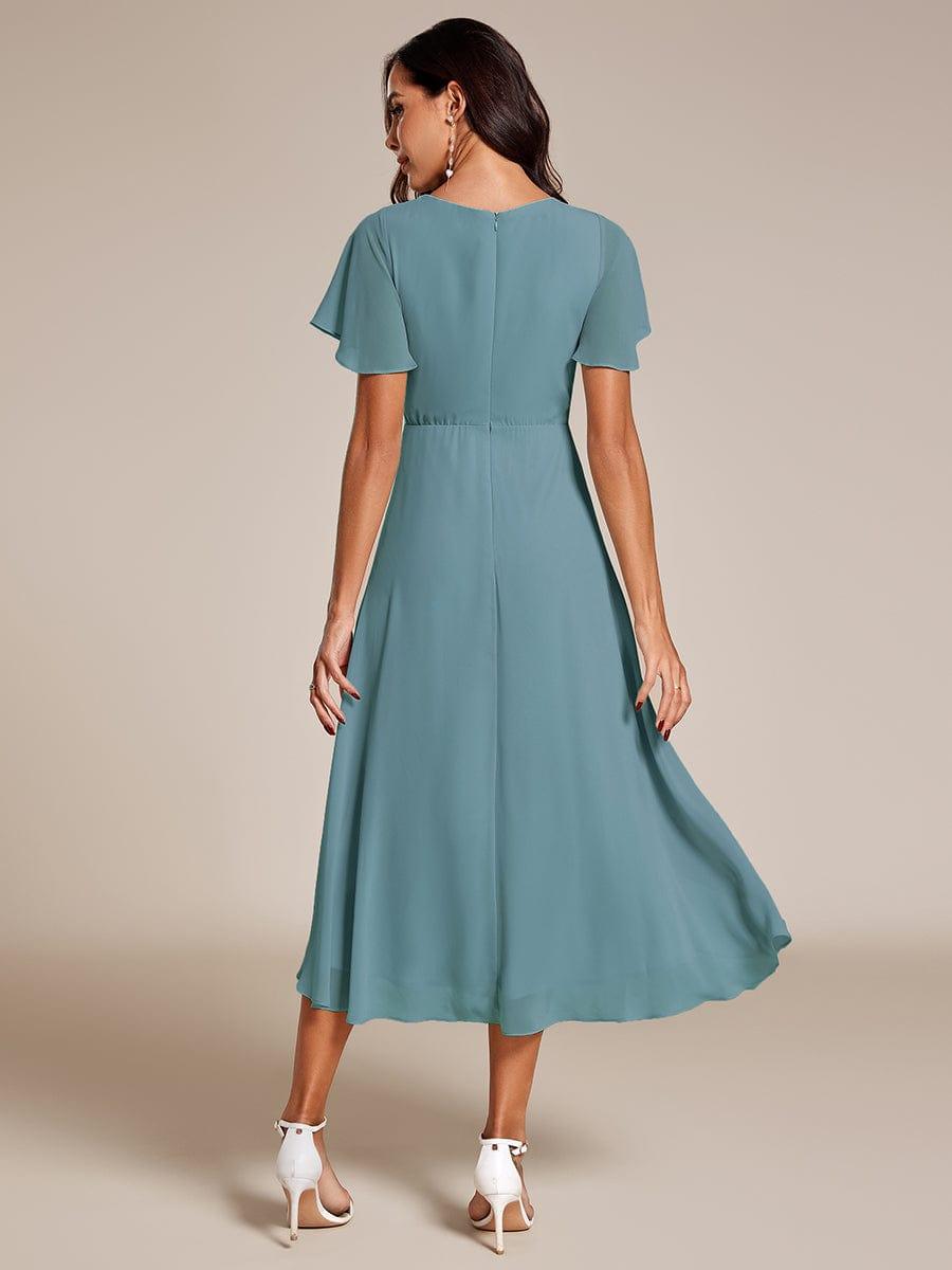 💓Chic Chiffon Dress with Short Sleeves!