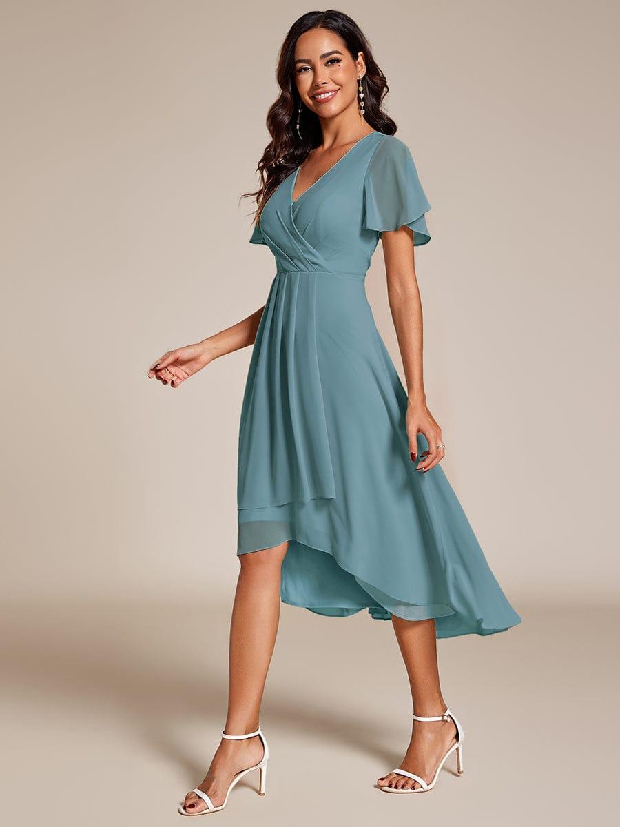 💓Chic Chiffon Dress with Short Sleeves!