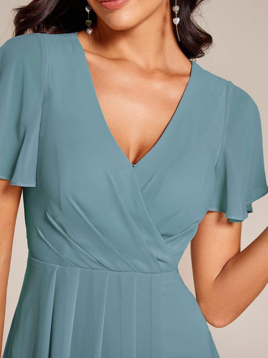 💓Chic Chiffon Dress with Short Sleeves!