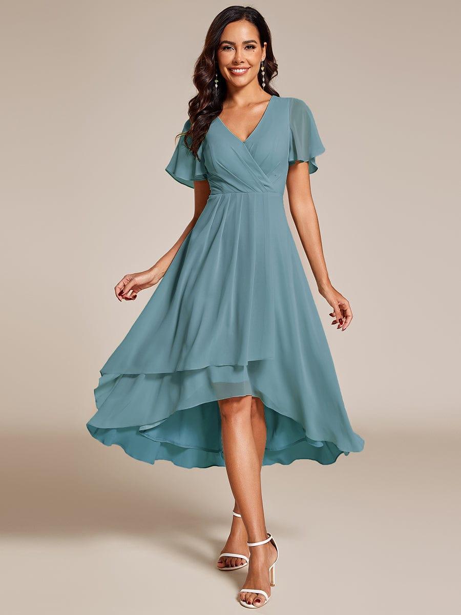 💓Chic Chiffon Dress with Short Sleeves!