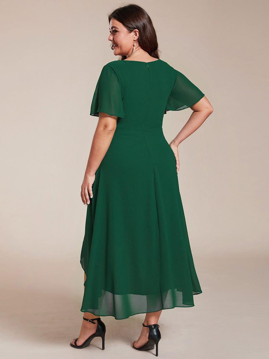 💓Chic Chiffon Dress with Short Sleeves!
