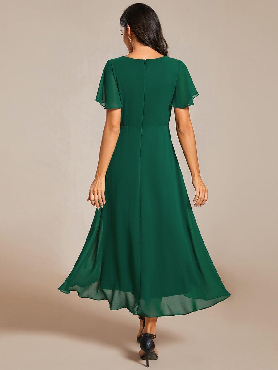 💓Chic Chiffon Dress with Short Sleeves!