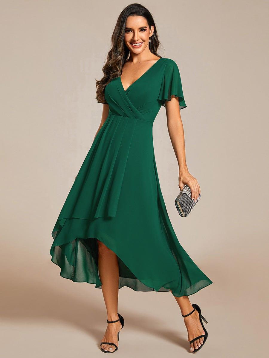 💓Chic Chiffon Dress with Short Sleeves!