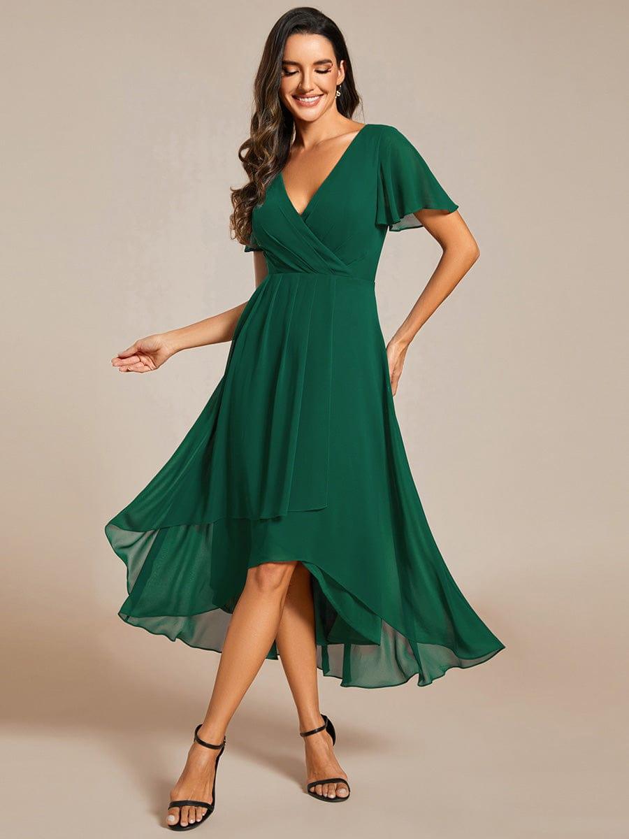 💓Chic Chiffon Dress with Short Sleeves!