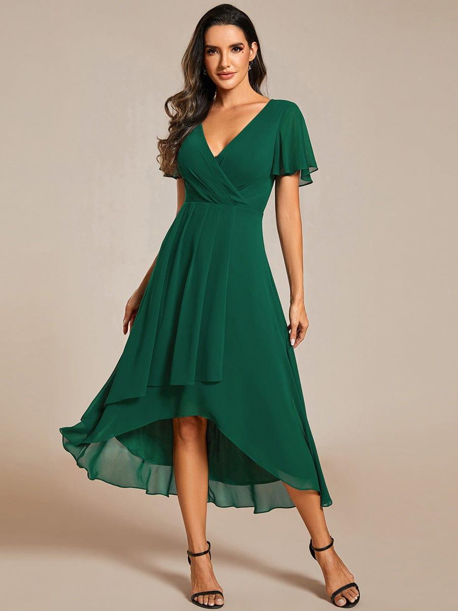 💓Chic Chiffon Dress with Short Sleeves!