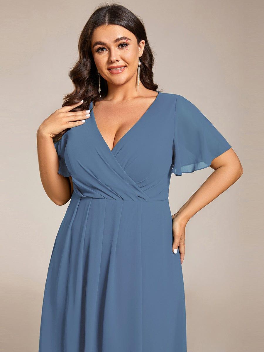 💓Chic Chiffon Dress with Short Sleeves!