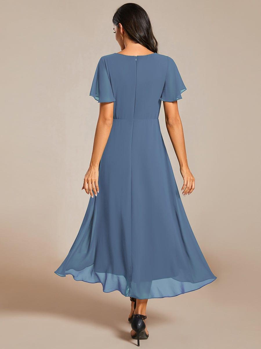 💓Chic Chiffon Dress with Short Sleeves!