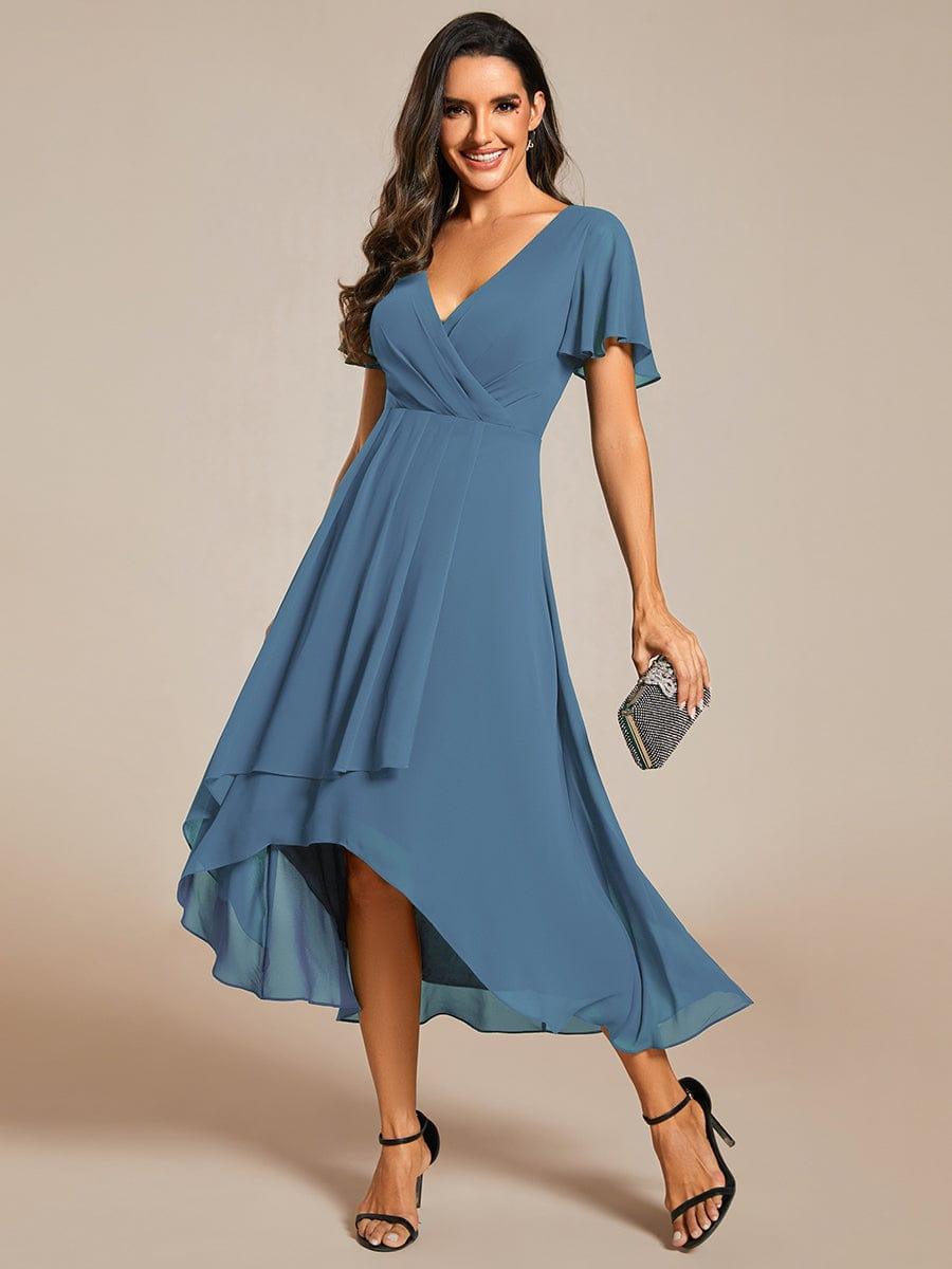 💓Chic Chiffon Dress with Short Sleeves!