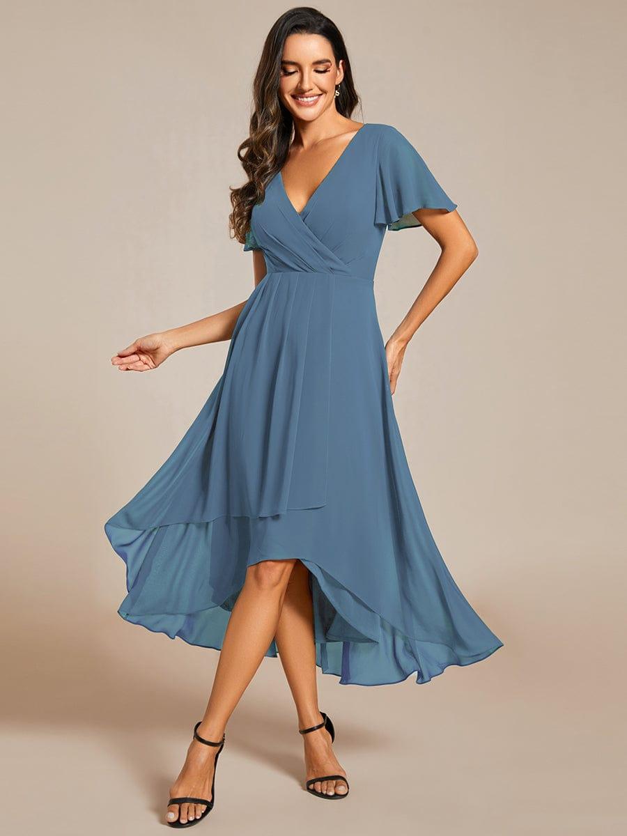 💓Chic Chiffon Dress with Short Sleeves!