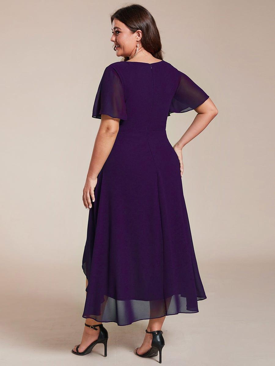 💓Chic Chiffon Dress with Short Sleeves!