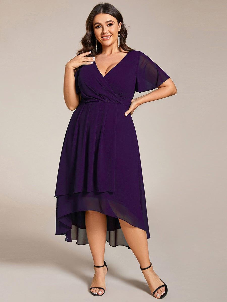 💓Chic Chiffon Dress with Short Sleeves!