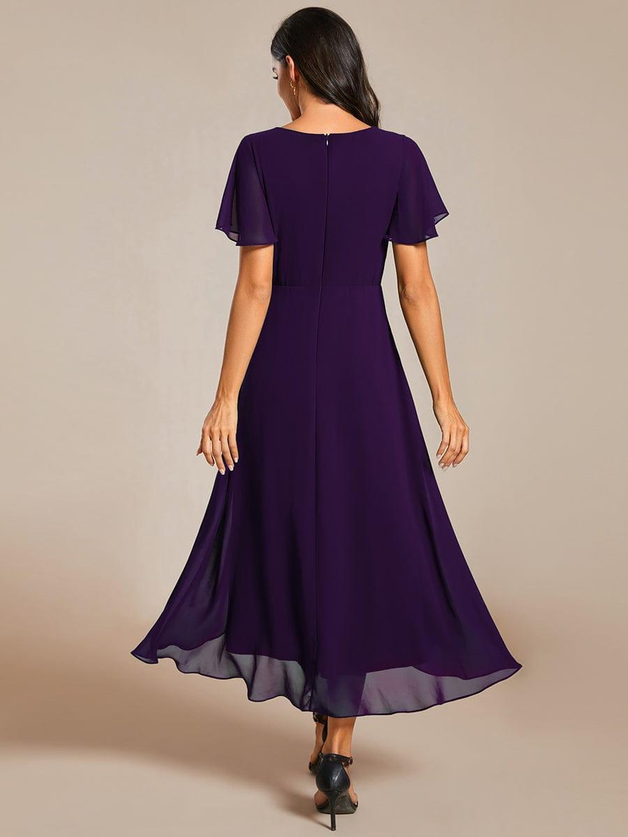 💓Chic Chiffon Dress with Short Sleeves!
