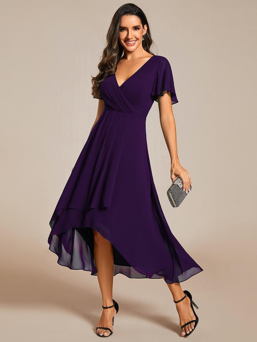 💓Chic Chiffon Dress with Short Sleeves!