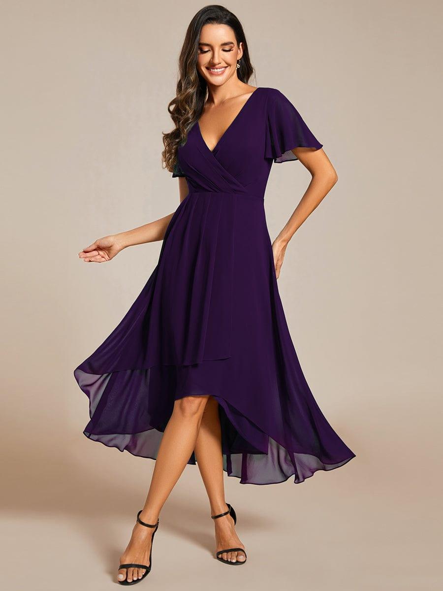 💓Chic Chiffon Dress with Short Sleeves!