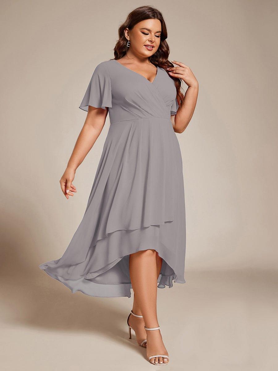 💓Chic Chiffon Dress with Short Sleeves!