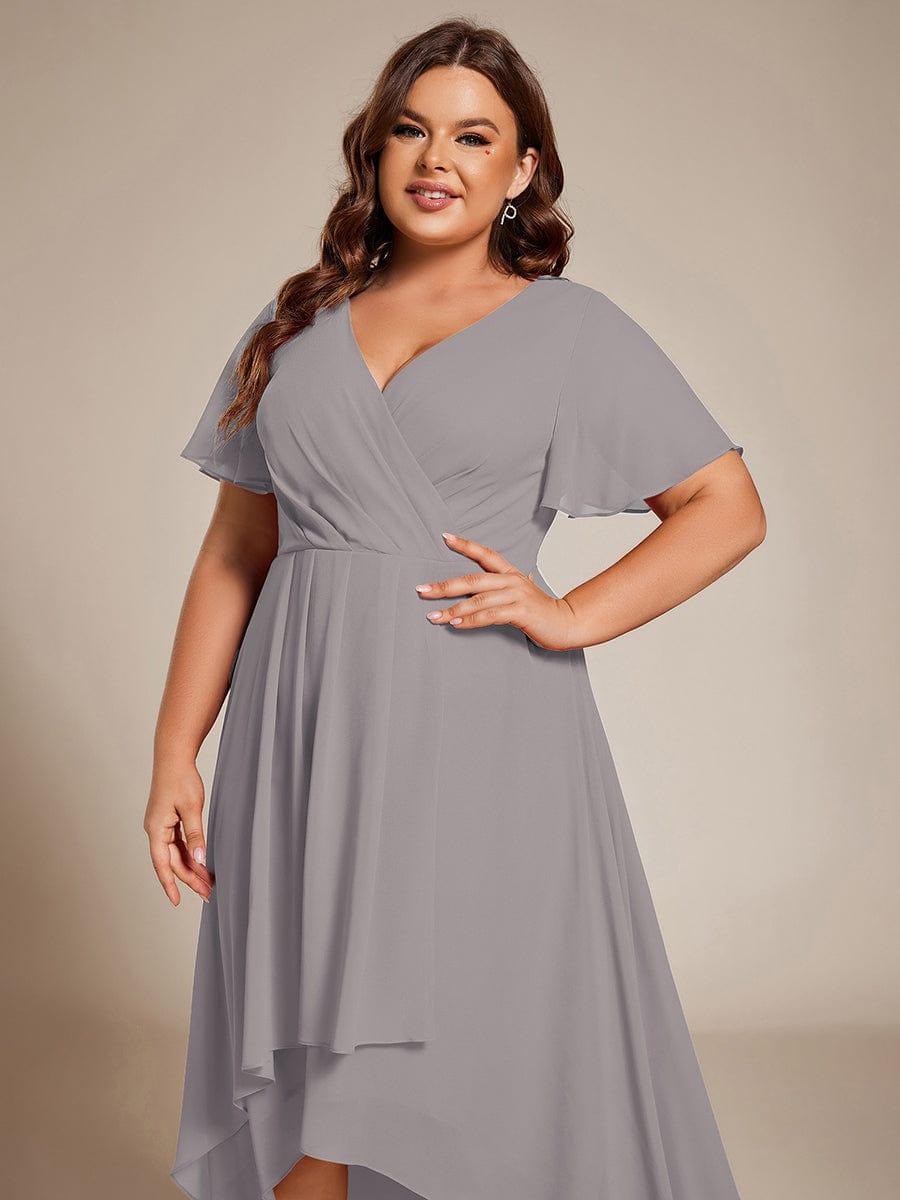 💓Chic Chiffon Dress with Short Sleeves!