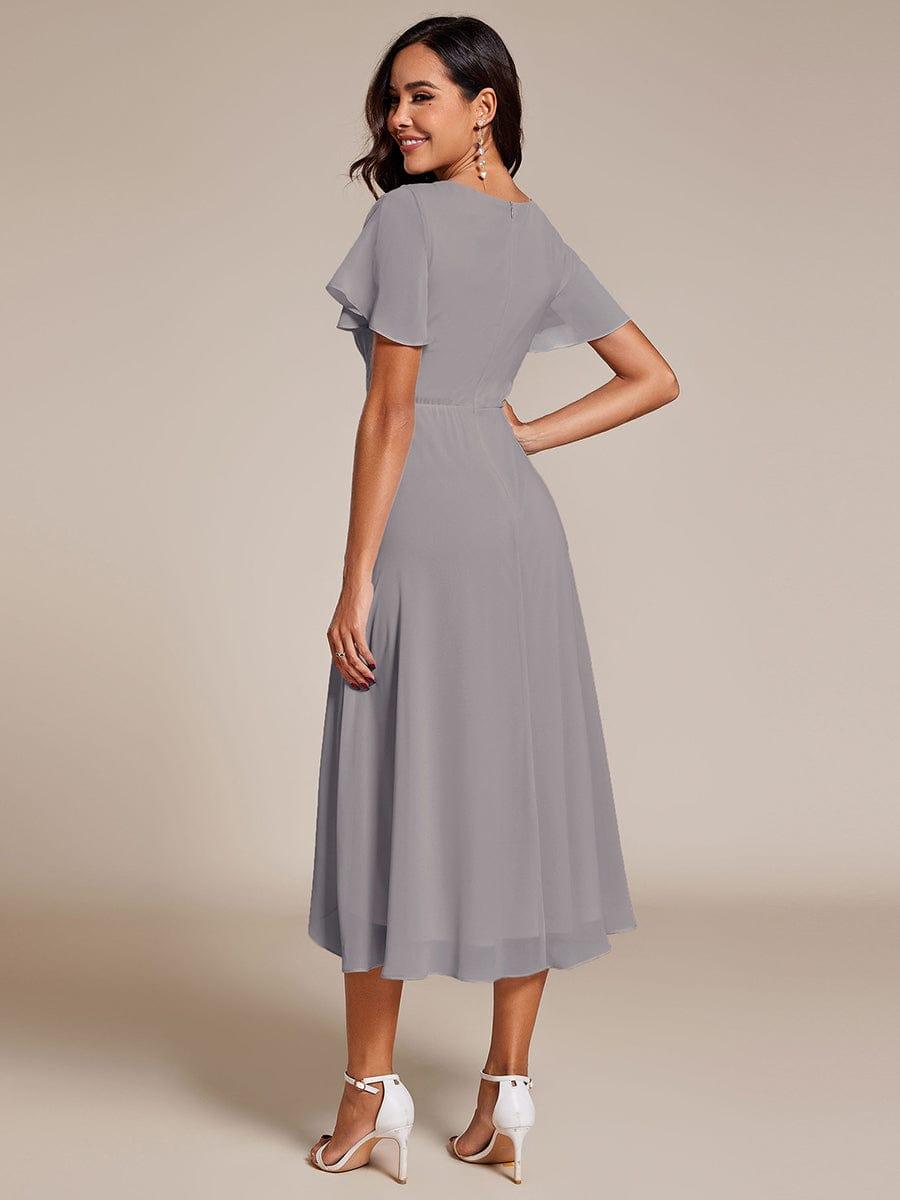 💓Chic Chiffon Dress with Short Sleeves!