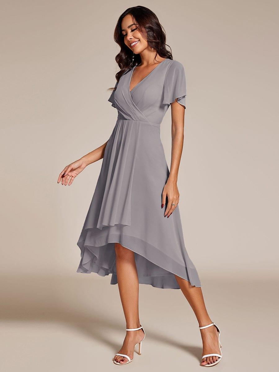 💓Chic Chiffon Dress with Short Sleeves!