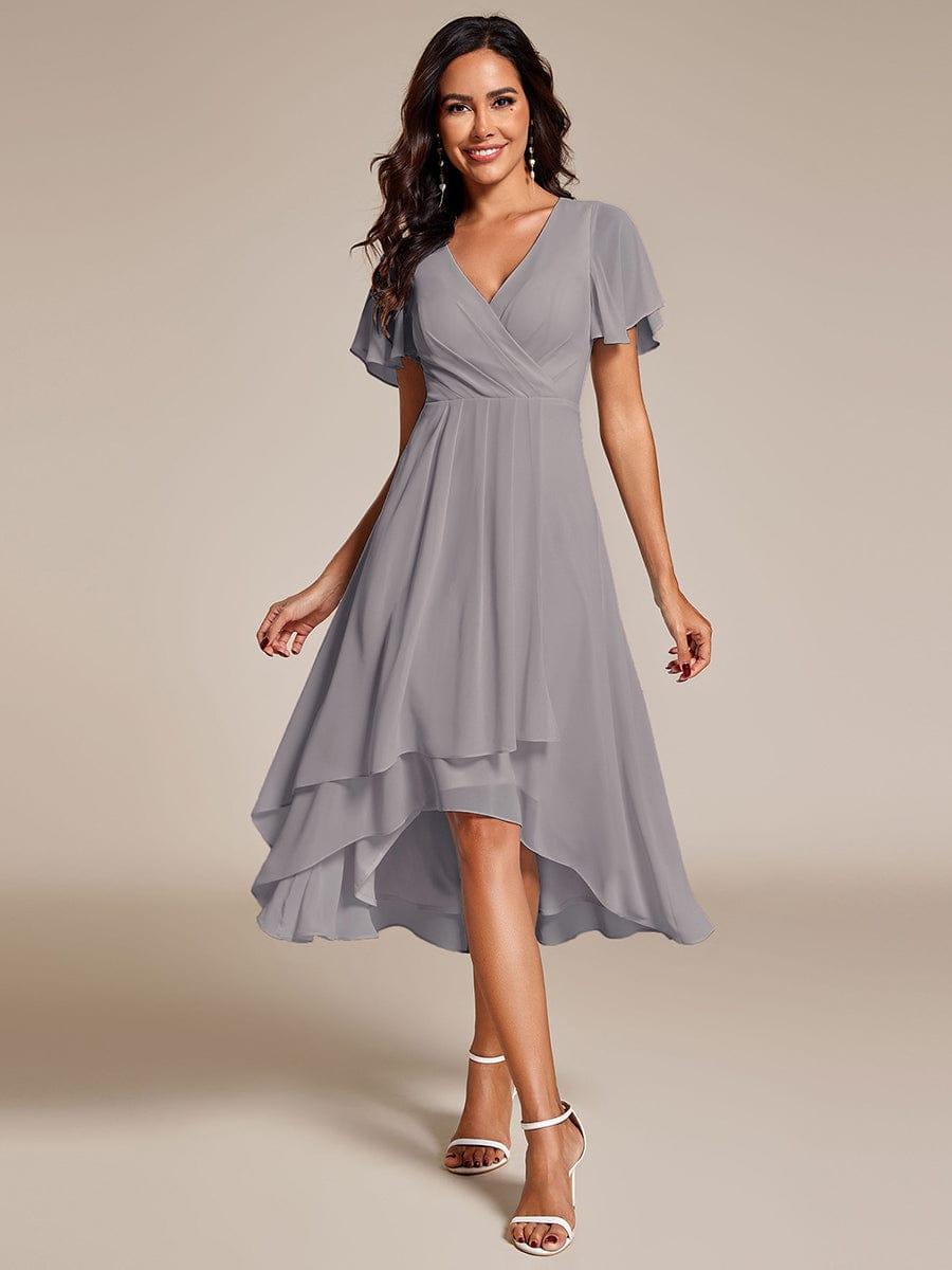 💓Chic Chiffon Dress with Short Sleeves!