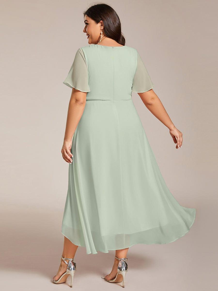 💓Chic Chiffon Dress with Short Sleeves!