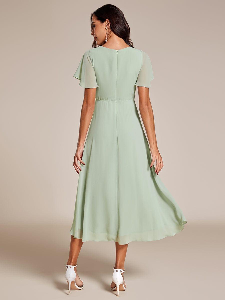 💓Chic Chiffon Dress with Short Sleeves!