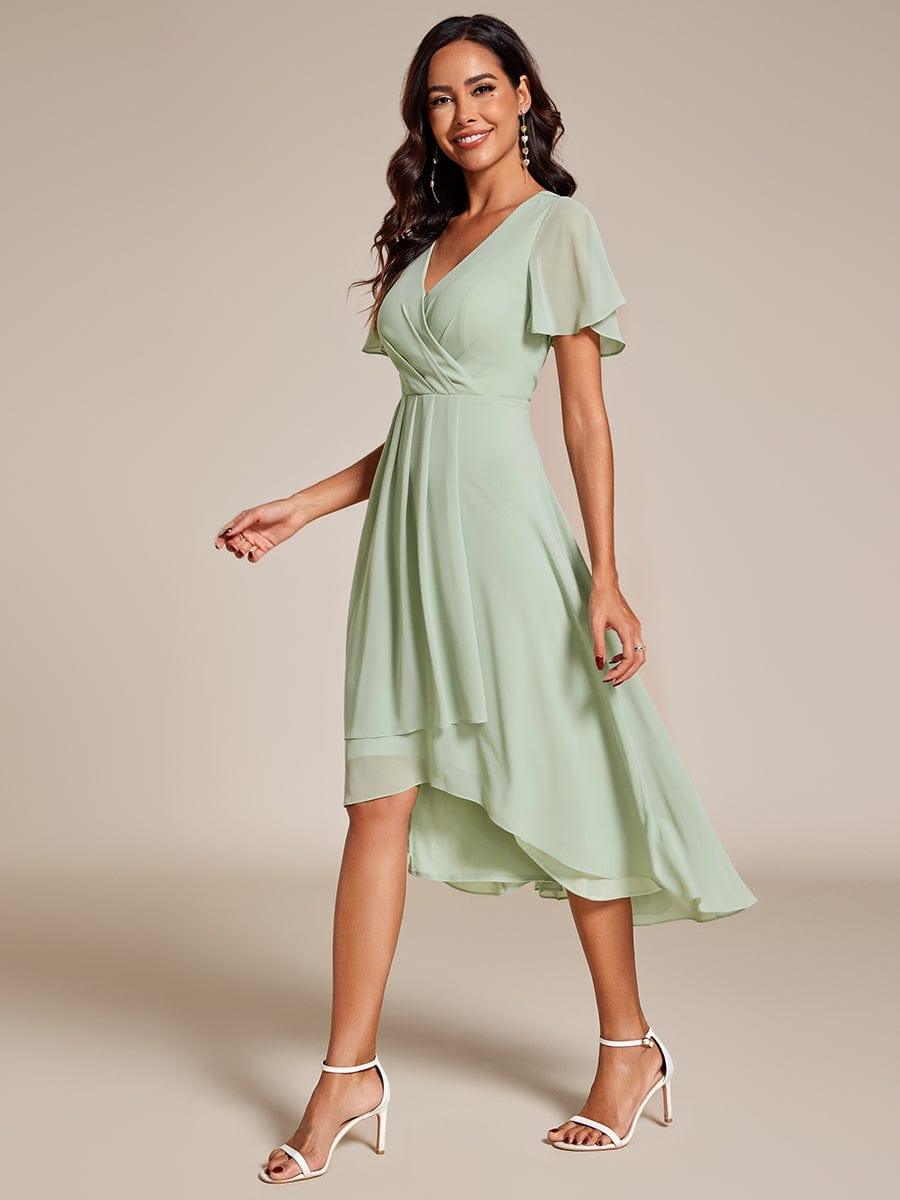 💓Chic Chiffon Dress with Short Sleeves!