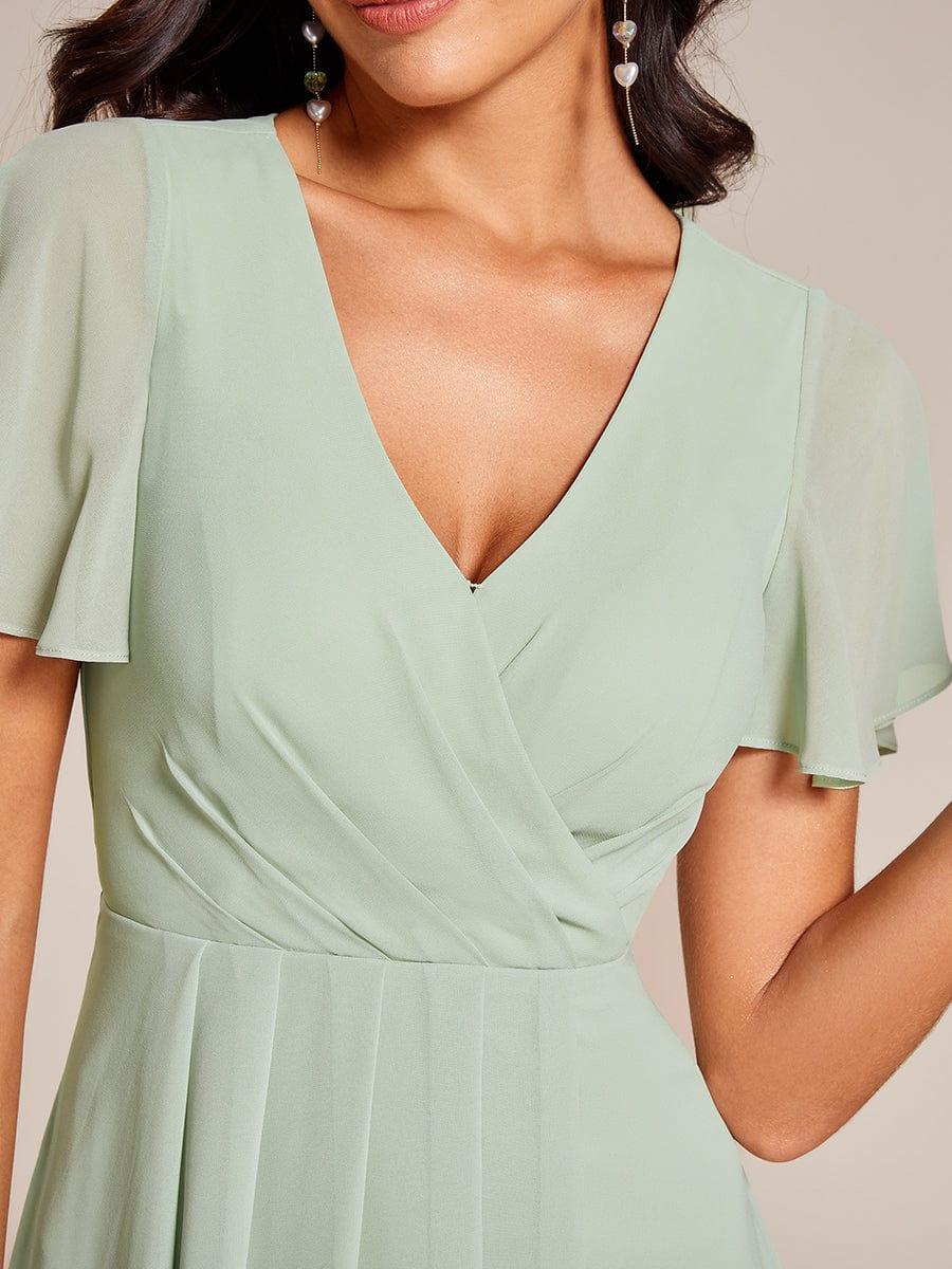 💓Chic Chiffon Dress with Short Sleeves!