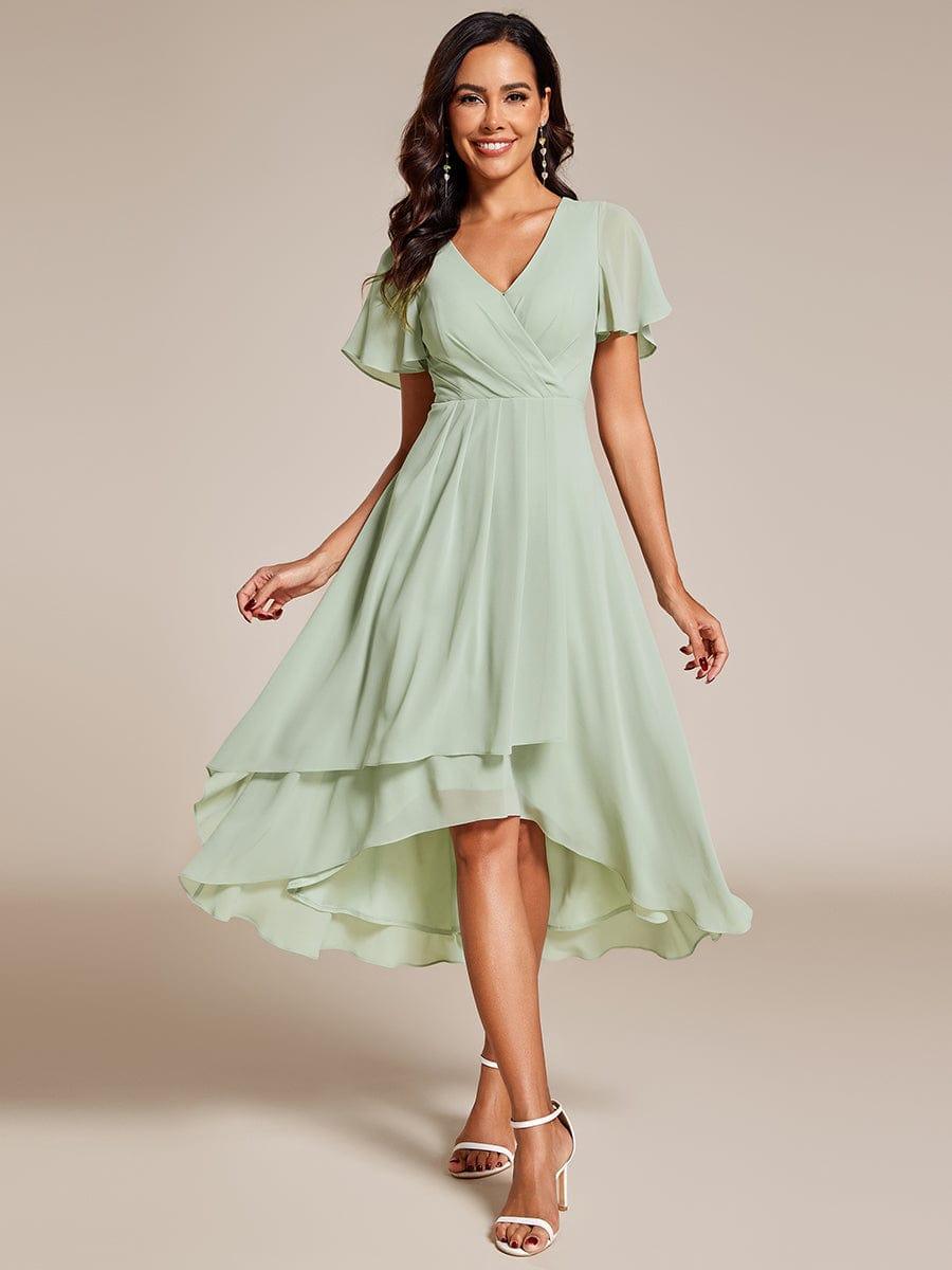 💓Chic Chiffon Dress with Short Sleeves!