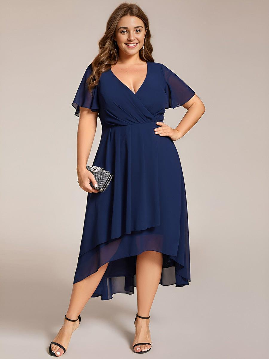 💓Chic Chiffon Dress with Short Sleeves!